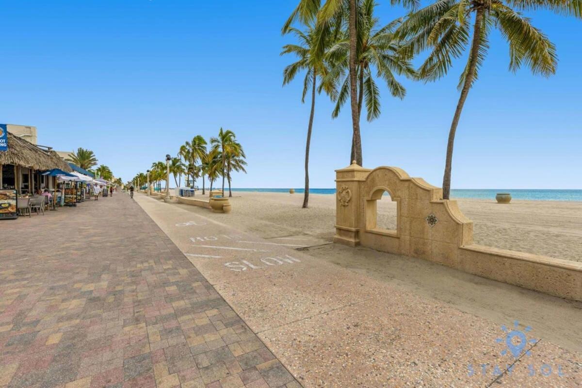 Hollywood Beach Broad - Walk - Amazing Pool - Hot Tub Buitenkant foto